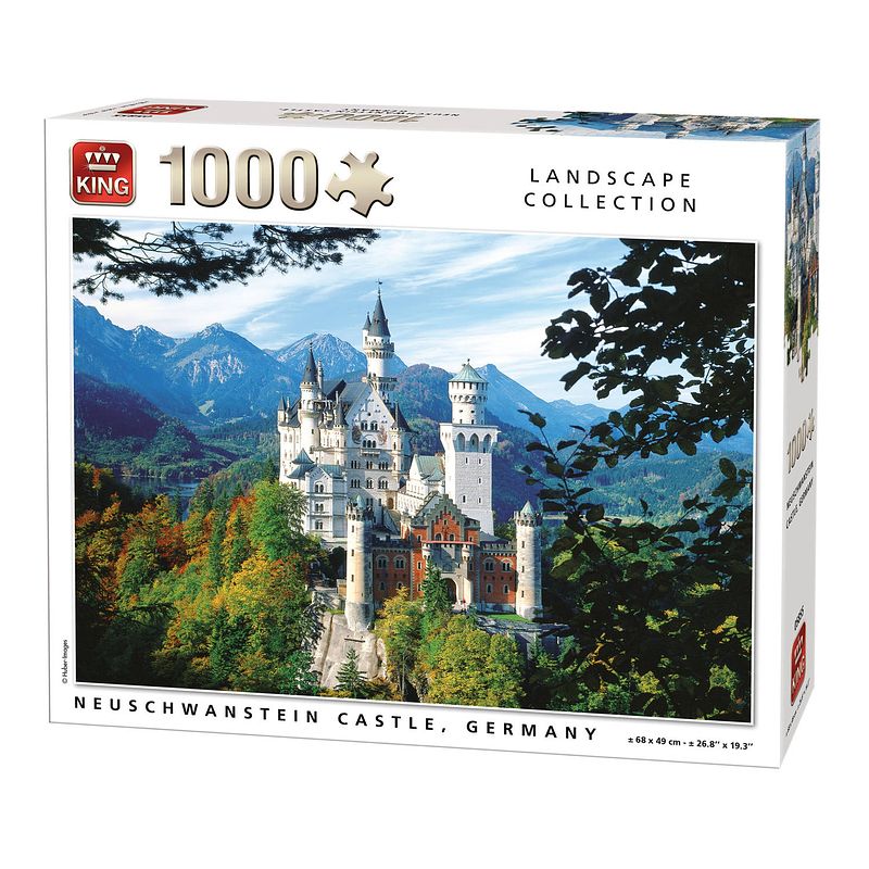 Foto van King legpuzzel neuschwanstein castle duistland 1000 stukjes