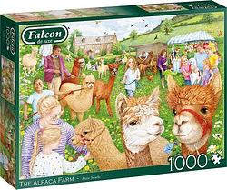 Foto van Falcon - the alpaca farm (1000 stukjes) - puzzel;puzzel (8710126113745)