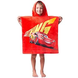 Foto van Disney cars poncho lightning mcqueen - 60 x 120 cm - katoen