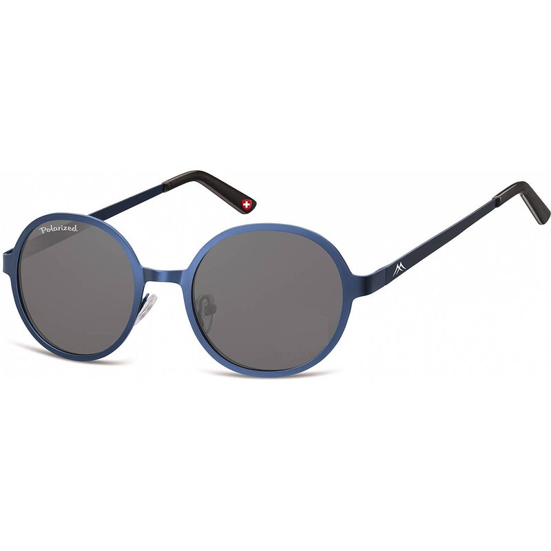 Foto van Montana zonnebril unisex rond blauw mp87b