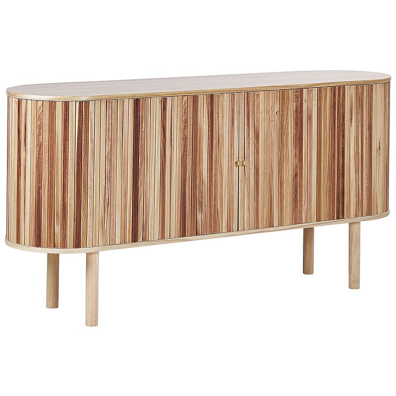 Foto van Beliani manara - sideboard-lichte houtkleur-paulowniahout