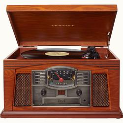 Foto van Crosley lancaster entertainment center platenspeler