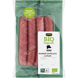 Foto van Jumbo runder chipolata biologisch 4 stuks