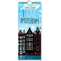 Foto van I love amsterdam verjaardagskalender - 13 x 33 cm
