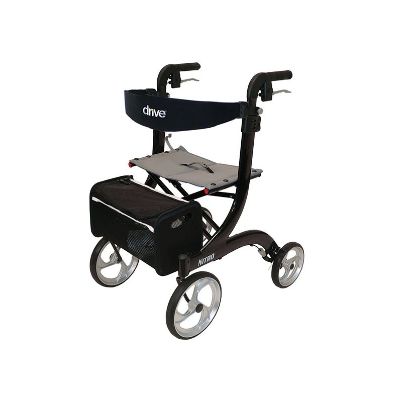 Foto van Drive rollator nitro - zwart - gebruikerslengte: 1.60m - 1.80m