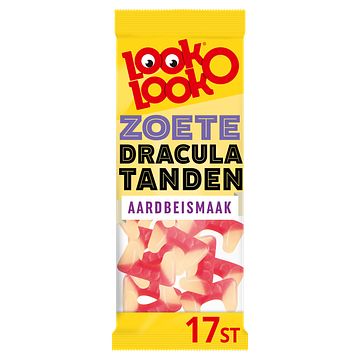 Foto van Lookolook zoete dracula tanden aardbeismaak 125g bij jumbo