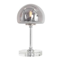 Foto van Moderne tafellamp - steinhauer - glas - modern - g9 - l: 22cm - voor binnen - woonkamer - eetkamer - zilver