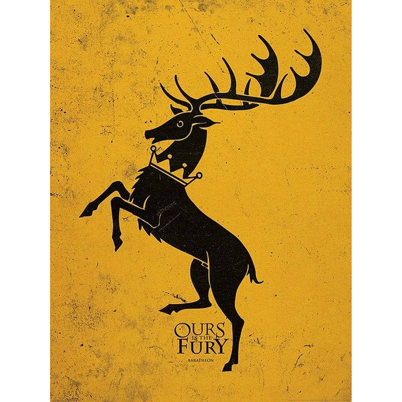 Foto van Pyramid game of thrones baratheon kunstdruk 60x80cm