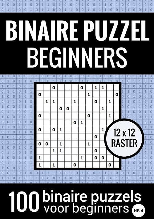 Foto van Binaire puzzel makkelijk voor beginners - puzzelboek met 100 binairo's - nr.4 - puzzelboeken & meer - paperback (9789464652918)