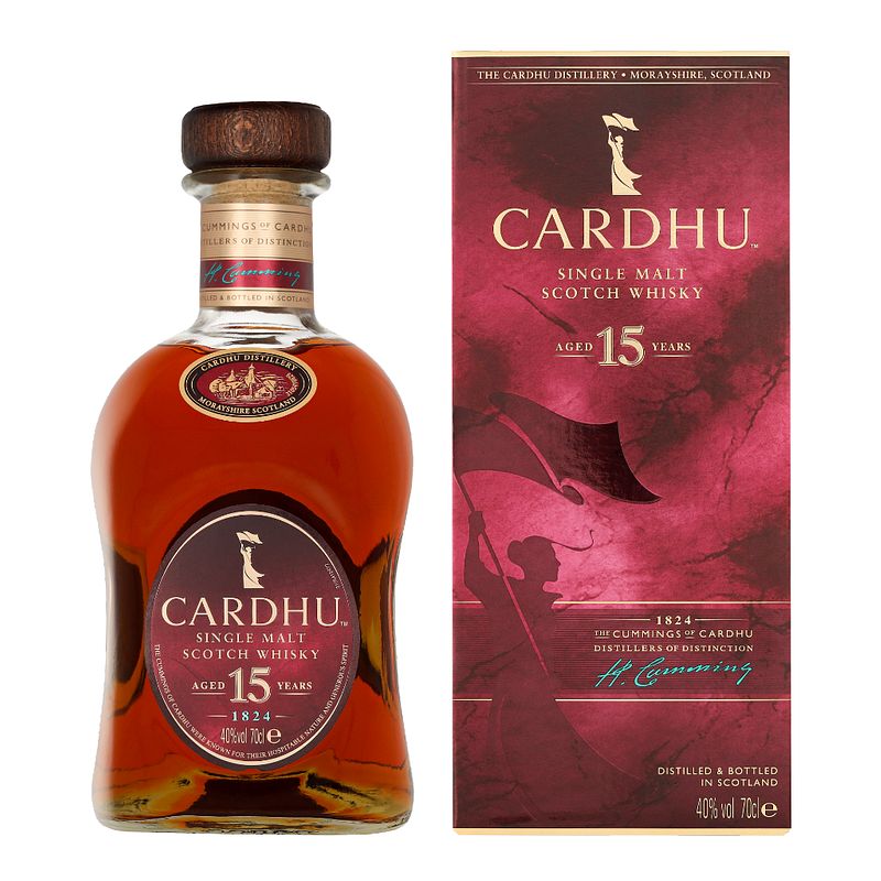 Foto van Cardhu 15 years 70cl whisky + giftbox