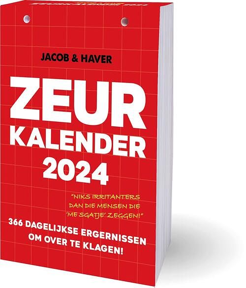 Foto van Zeurkalender jacob & haver - 2024 - jacob & haver - paperback (9789464326130)