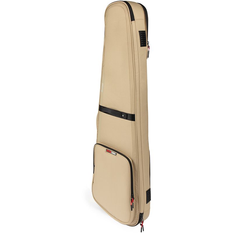 Foto van Gator cases g-iconbass-khk icon serie softcase voor elektrische basgitaar - beige