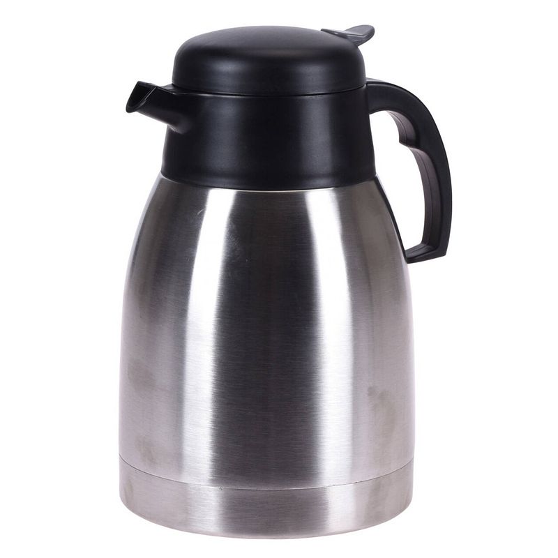 Foto van 1x koffie/thee thermoskan rvs 1500 ml - thermoskannen