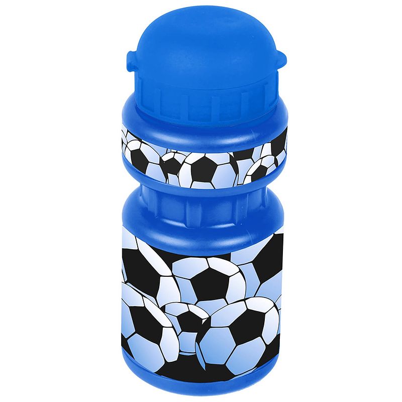 Foto van Ventura bidon met houder voetbal 300 ml jongens blauw