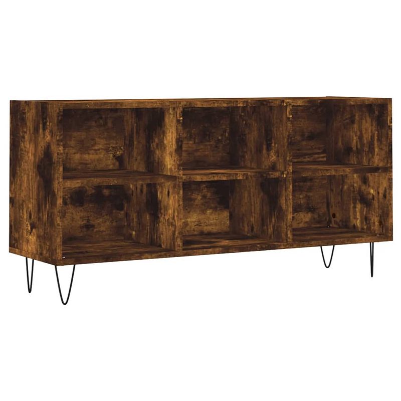 Foto van The living store tv-meubel x - tv-meubel - 103.5 x 30 x 50 cm - gerookt eiken