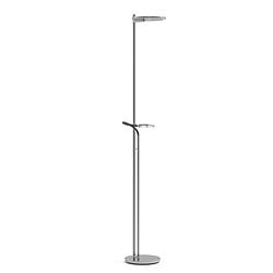 Foto van Moderne vloerlamp - steinhauer - glas - modern - led - l: 50cm - voor binnen - woonkamer - eetkamer - zilver