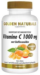 Foto van Golden naturals vitamine c 1000mg met bioflavonoïden tabletten