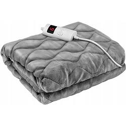 Foto van Elektrsiche deken - maxozo deky - electrische bovendeken - warmte deken - 2 persoons - timer - machinewasbaar - grijs -