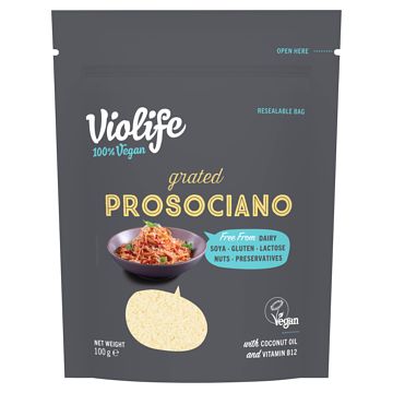 Foto van 25% korting | violife grated prosociano 100g aanbieding bij jumbo