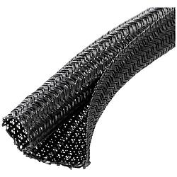 Foto van Quadrios 22ca162 22ca162 gevlochten slang zwart polyester 3 tot 4 mm per meter