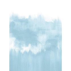 Foto van Wizard+genius brush strokes light blue vlies fotobehang 192x260cm 4-banen
