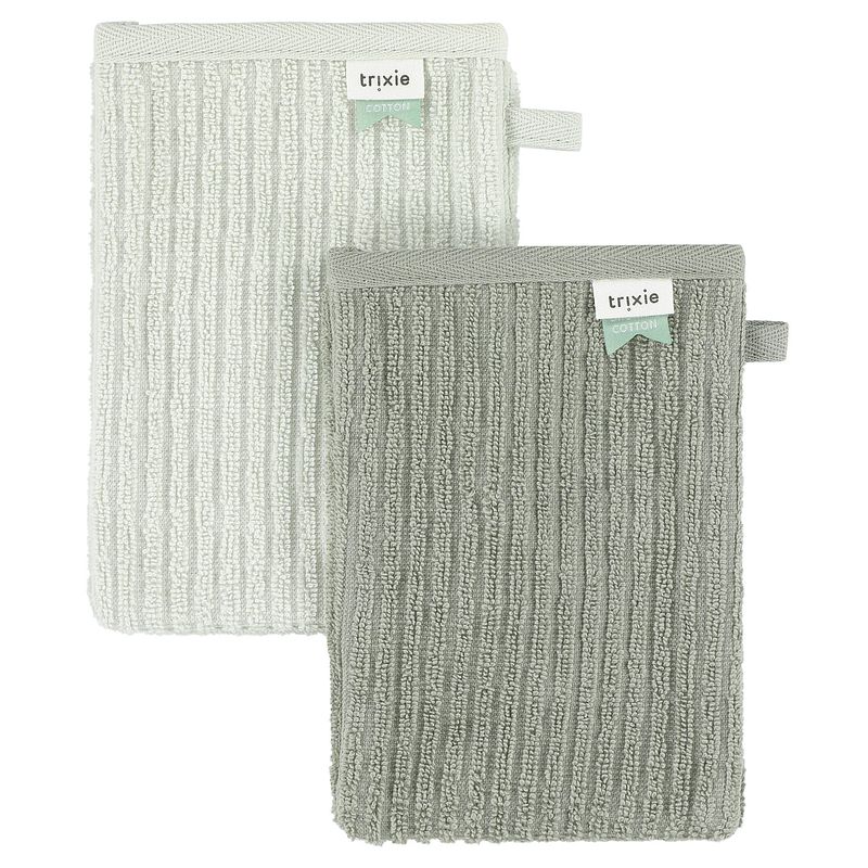 Foto van Trixie washandjes 2-pack - hush olive