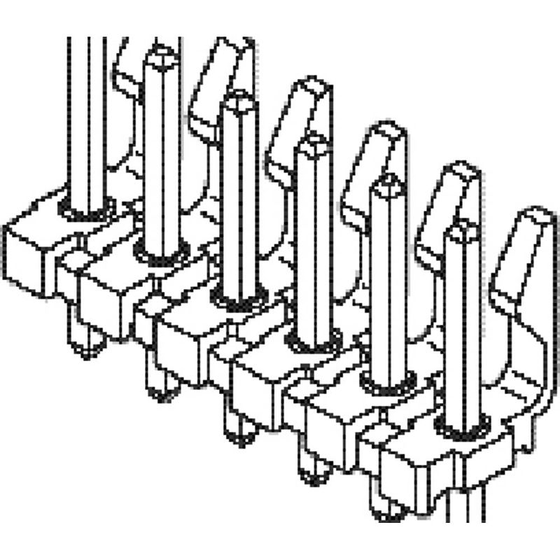 Foto van Molex 416713100 male header, inbouw (standaard) inhoud: 1 stuk(s)