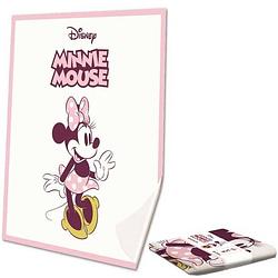Foto van Disney minnie mouse classic - zijdezacht plaid - 130 x 160 cm - multi
