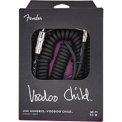 Foto van Fender jimi hendrix voodoo child coiled cable black 9.1 m