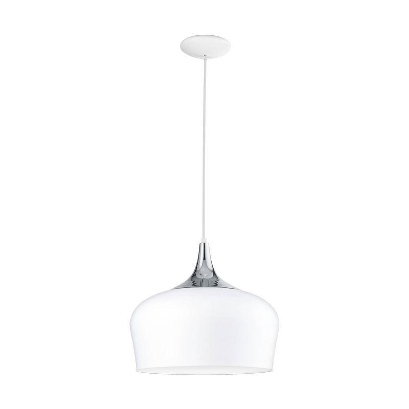 Foto van Eglo obregon hanglamp - e27 - ø 35 cm - wit, grijs