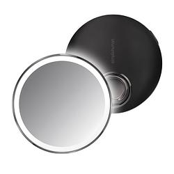 Foto van Simplehuman - spiegel met sensor, compact, 3x vergroting, zwart - simplehuman