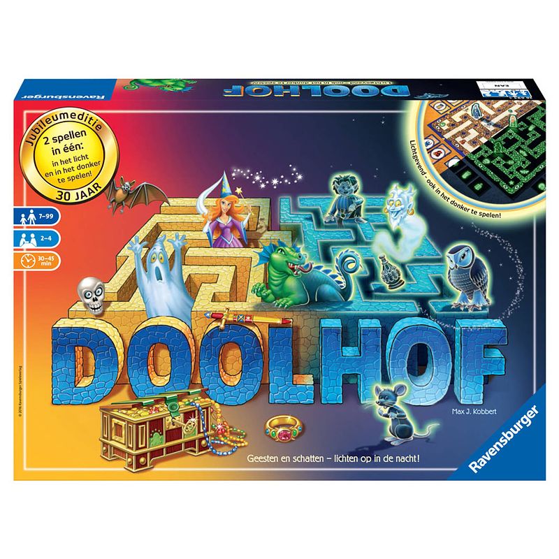 Foto van Ravensburger glow in the dark doolhof - jubileumeditie