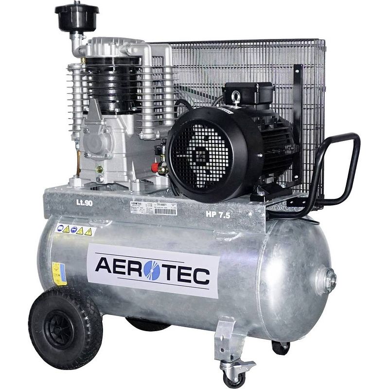 Foto van Aerotec 890-90 z pro - 400 v pneumatische compressor 90 l 10 bar