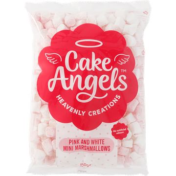 Foto van Cake angels mini marshmallows pink & white 150g bij jumbo