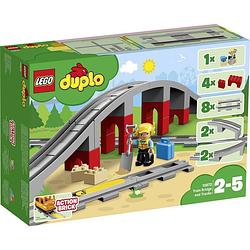 Foto van Lego duplo treinbrug en rails 10872