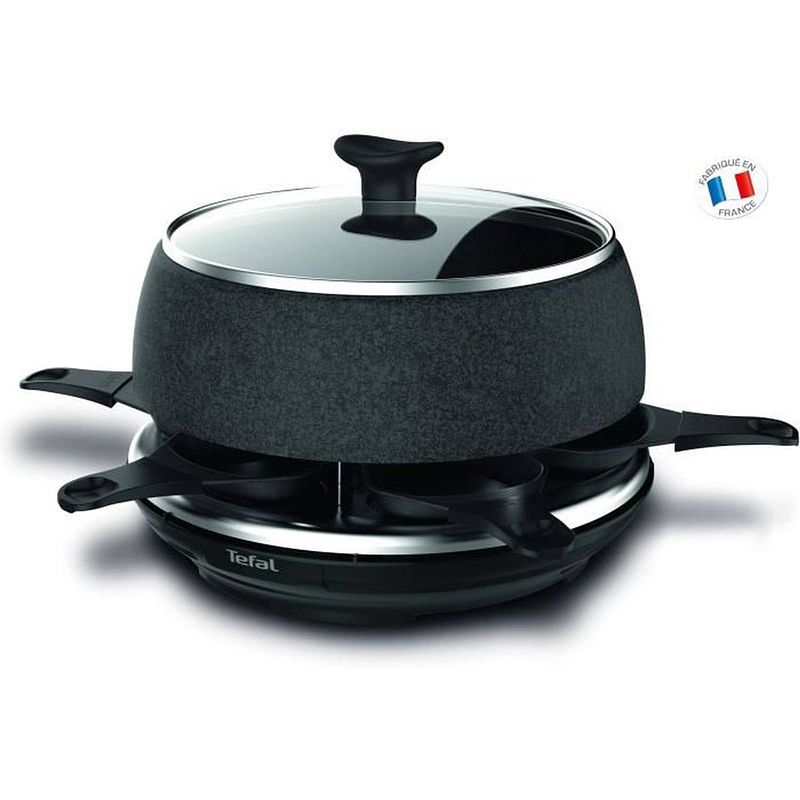 Foto van Tefal re12c812 raclette cheese n'sco - 6 personen - zwart