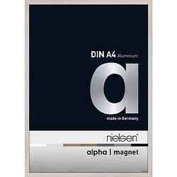 Foto van Wissellijst frontloader nielsen alpha magnet aluminium a4 formaat whitewash