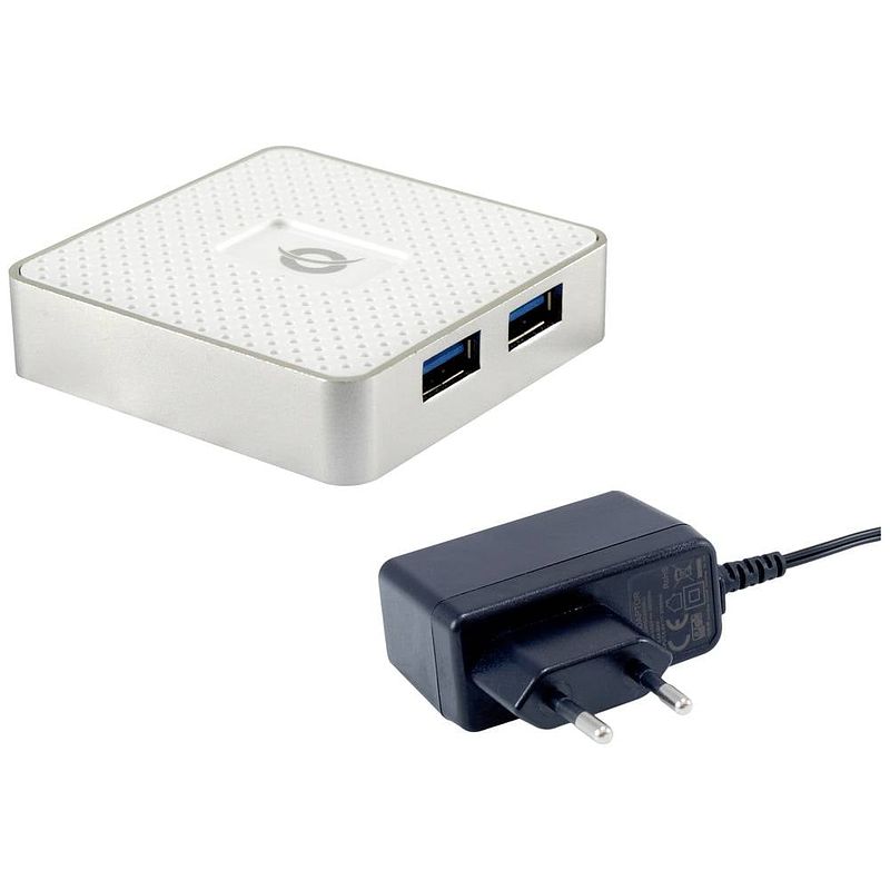 Foto van Conceptronic hubbies03w usb 3.2 gen 1-hub 4 poorten wit