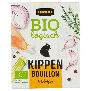 Foto van Jumbo biologisch kippen bouillon 6 stuks 60g