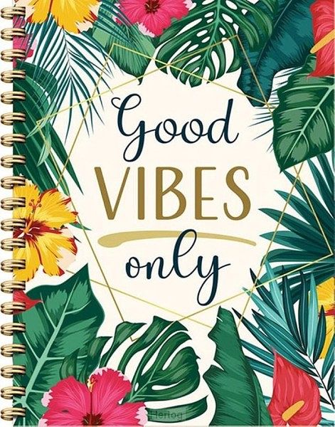 Foto van Good vibes only - spiraalboek (lijnen)