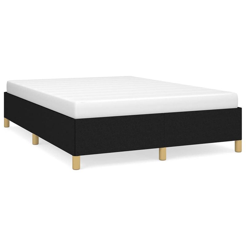 Foto van Vidaxl bedframe stof zwart 140x190 cm