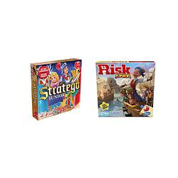 Foto van Spellenset - bordspel - 2 stuks - stratego junior & risk junior