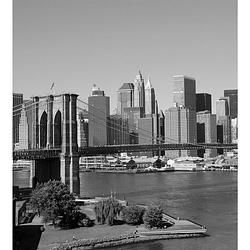 Foto van Dimex manhattan gray vlies fotobehang 225x250cm 3-banen