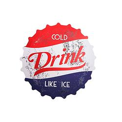 Foto van Cosy&trendy placemat 'scold drink like ice's - ø 38 cm - set-12