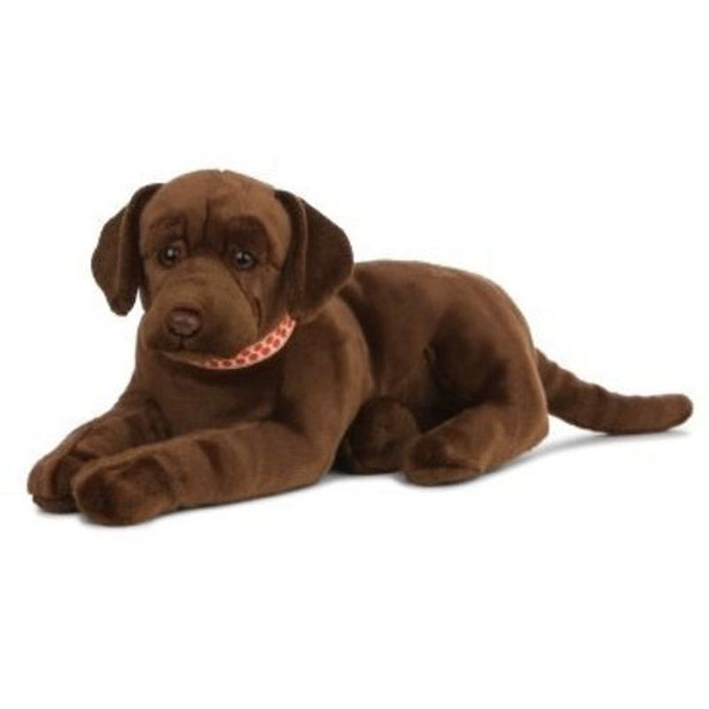 Foto van Labrador knuffel 60 cm groot, bruin, living nature