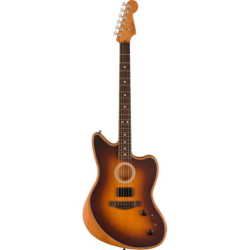 Foto van Fender acoustasonic player jazzmaster 2-color sunburst elektrisch-akoestische gitaar met gigbag