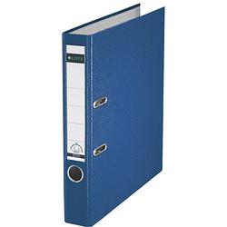 Foto van Leitz ordner 1015 din a4 rugbreedte: 52 mm blauw 2 beugels 10155035