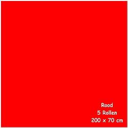 Foto van Benza kaftpapier schoolboeken - rood - 200 x 70 cm - 5 rollen