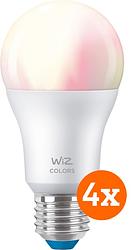 Foto van Wiz smart lamp 4-pack - gekleurd en wit licht - e27