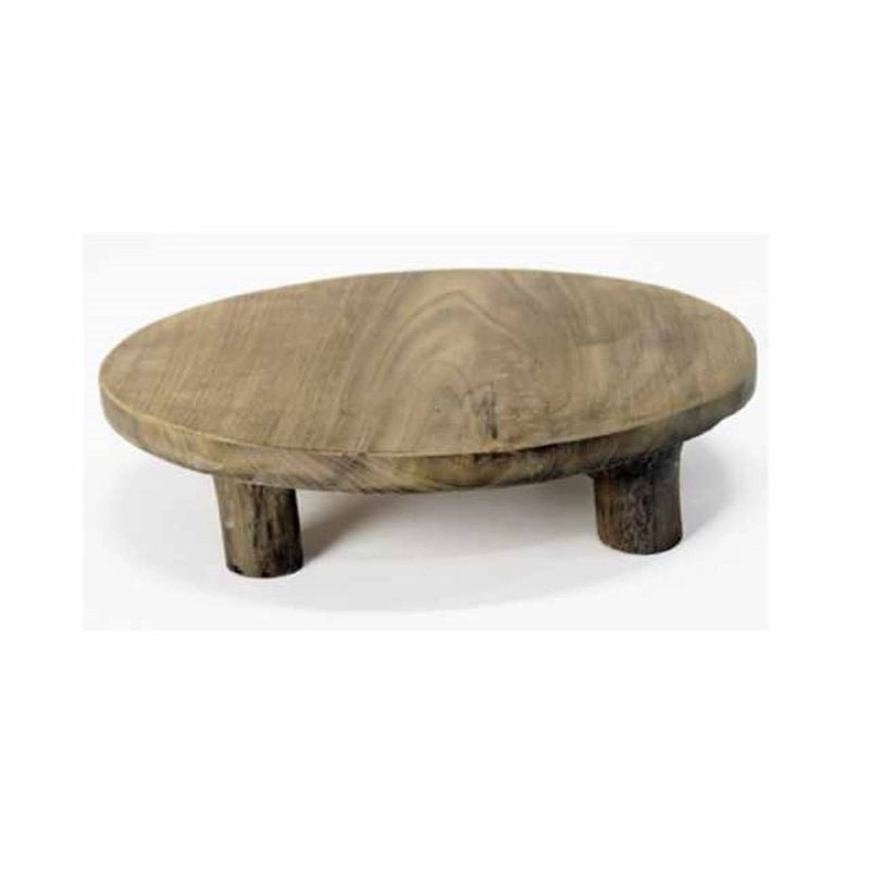 Foto van Plateau teak naturel d25h7 cm